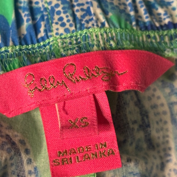 Lilly Pulitzer Green Blue Floral Bermuda Shorts XS - Picture 5 of 11